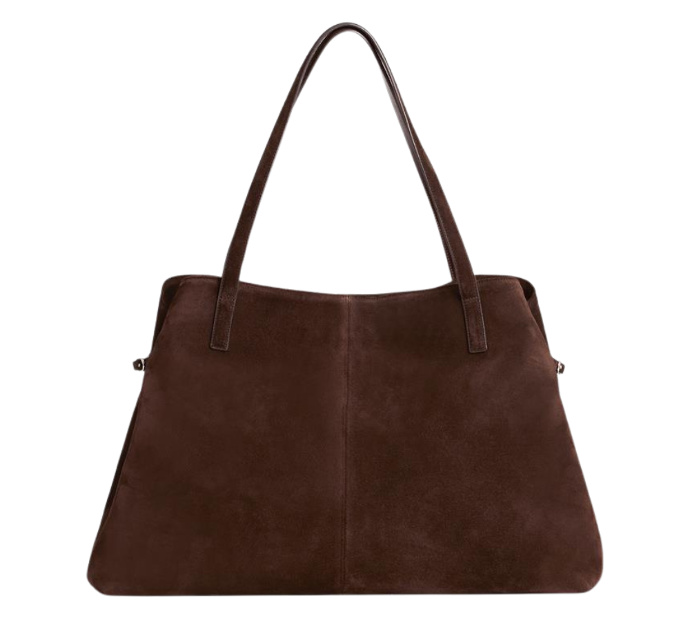 Cannes lædertaske - Coffee